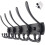 Wall Mounted Coat Rack Black with 5 Hooks 1