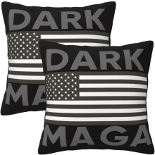 Conjunto de 2 capas de almofada AEFER Dark MAGA Trump2024