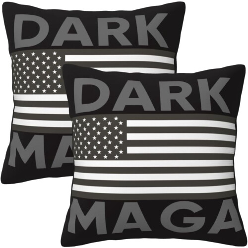 Conjunto de 2 capas de almofada AEFER Dark MAGA Trump2024