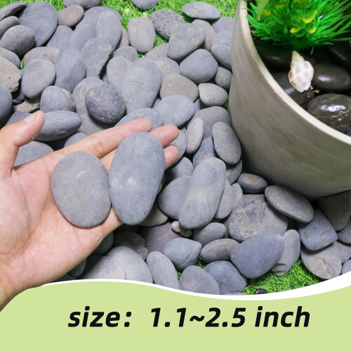 River Rocks harmaa puutarhakivi 1-2 tuumaa 18 LB 1