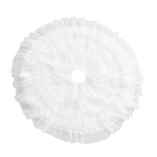 Jupe de sapin de Noël en tulle blanc à volants, 152 cm (60 pouces)