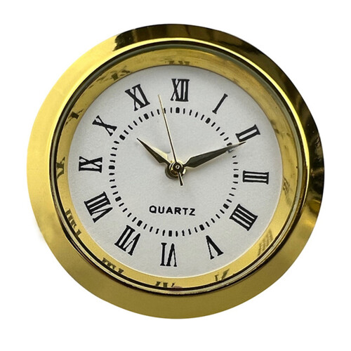Mini quartz clock insert round 36mm