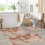 Ensemble de 4 tapis de bain noirs doux, minimalistes et antidérapants 4