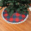 Weihnachtsbaumrock mit Fransen, Spitze, Tartan, 76 cm 1