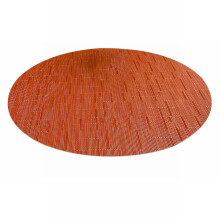 Poaug placemats voor ovale tafels, beige/oranje, 4-pack