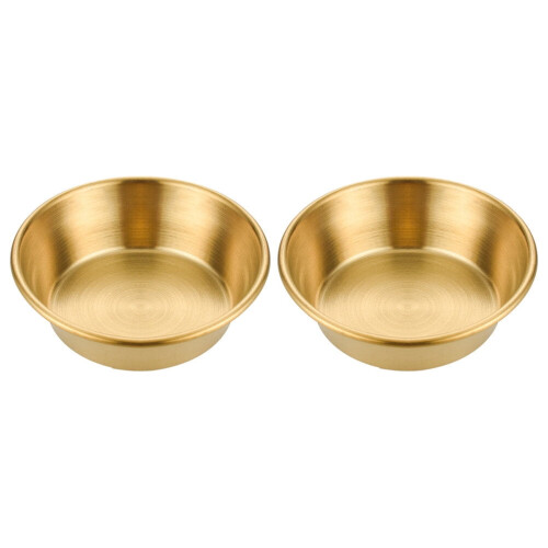 Ανοξείδωτο πιάτο σάλτσας Golden6cm2τεμ.