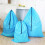 Τσάντες αποθήκευσης Ludlz Heavy Duty Extra Large, μπλε totes με κορδόνι για αποθήκευση ρούχων 1