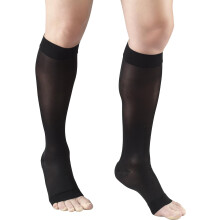 Compression Stockings Women Knee High Open Toe 15-20 mmHg 1