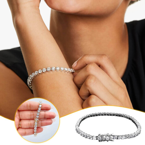 Moissanit-Armband, funkelnd, 1 Stück