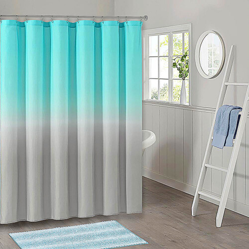 Tenda da doccia a righe impermeabile per divisorio bagno, 1 pezzo