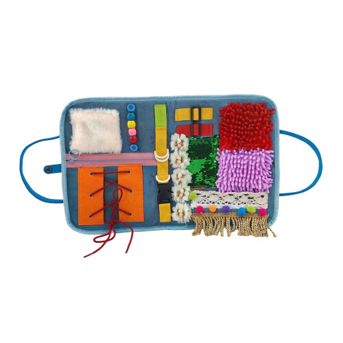 Couverture sensorielle, tapis éducatif pliable et réconfortant 2