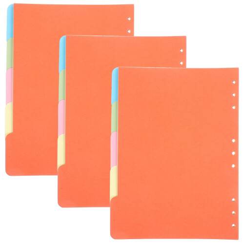 Divizoare pentru indexuri Eease B5, 5 file, pachet de 3