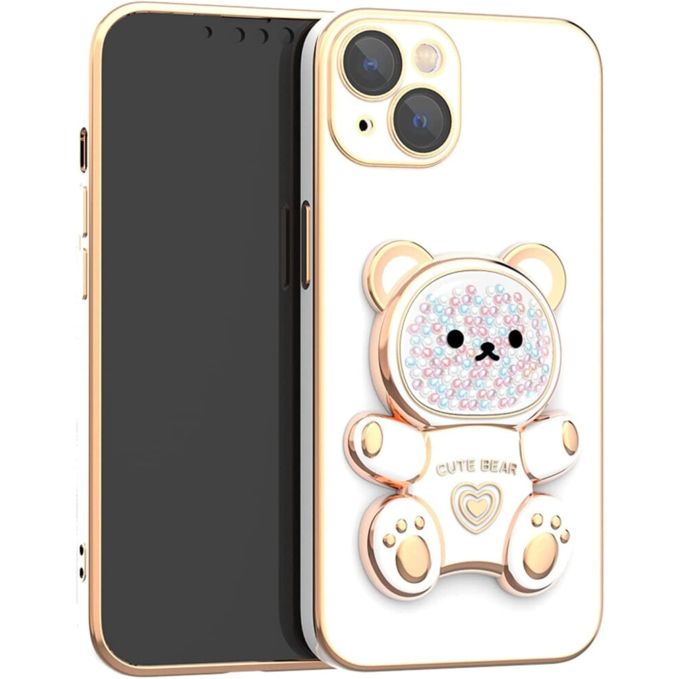 Bear Stand Case For Iphone 12 Pro Max Soft Tpu White 301029614521