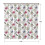 Cortina de chuveiro com estampa floral, 183 x 183 cm (72 x 72 polegadas), com 12 ganchos. 5