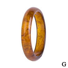 Bred geometrisk resinarmbånd i akryl, 1 stk.