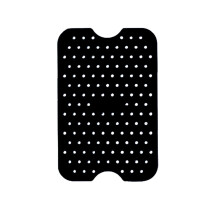 Tappetino da forno in silicone per friggitrice ad aria, 2 pezzi, nero