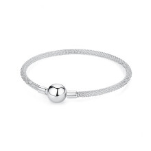 925 Sterling Silver Heart Charm Bracelet for Women Rose