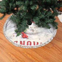 Jupe de sapin de Noël en dentelle à franges 122 cm