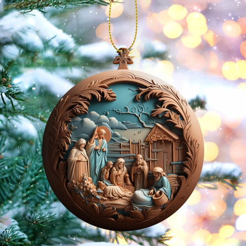 Weihnachtskrippen-Ornament, Weihnachtsbaumschmuck