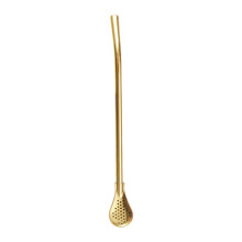 Cuillère à thé en acier inoxydable 304 avec paille amovible (1 pièce)