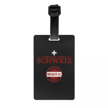 Swiss flag luggage tag for suitcases 1 piece