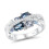 Γυναικείο δαχτυλίδι ζιργκόν σε σχήμα Χ, vintage στυλ 1