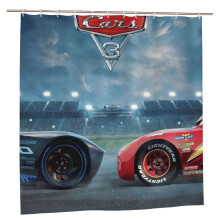 Disney Pixar Cars douchegordijn van polyester, 72 x 72 inch.