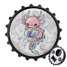 Ouvre-bouteille Kawaii Axolotl avec aimant (1 pièce)