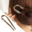 Γαλλική φουρκέτα σε σχήμα U, vintage styling stick, 12 τεμάχια 7