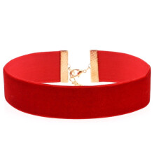 Fluwelen choker ketting voor dames in gotische stijl