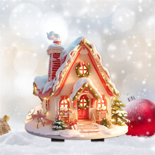 Poêle d'aromathérapie en acrylique pour maison de Noël enneigée (1 pièce)