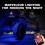 RGB Rock Lights4-Pod Vanntett Bluetooth Musikkmodus12V 6