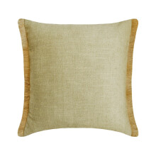 Conjunto de 2 almofadas decorativas bege HomeCentric, 30x30cm, em juta rendada