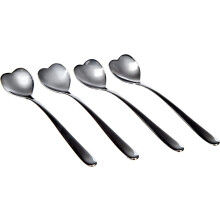 Set de 4 lingurițe de cafea în formă de inimă
