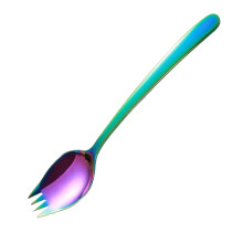 XIUH Spork Gaffelskje i Rustfritt Stål 2-i-1 Lilla