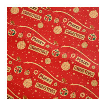 Rouleau de papier cadeau de Noël recyclable kraft1roll