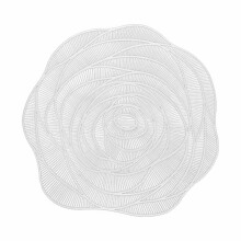 Rond placemat van Mat Rose vinyl, goudkleurig PVC, 30 cm