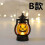 Lanterna de LED em formato de abóbora de Halloween, funciona a bateria (1 unidade) 1
