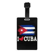 Cuba Flag Luggage Tags for Suitcases 2-Pack