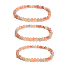 Bracelet Arusha lisse Ă perles rondes de 5 mm, 19 cm (7,5 pouces), lot de 3