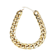 Collana girocollo hip hop in lega con catena spessa da donna, 1 pezzo
