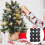 Christmas Tree Ornaments Set Black Shatterproof 12pcs 1