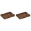 Plateau de service en bois, palette de rangement, 2 pièces 1
