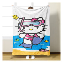 Couverture en flanelle rose Hello Kitty 50x60 pouces