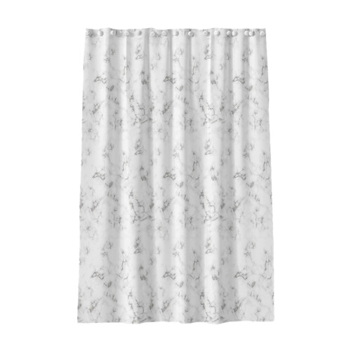 Cortina de chuveiro boho com forro de tecido 72x72 polegadas