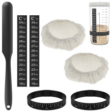 Sourdough Starter Kit with Cloth Covers and Tools for 3-4