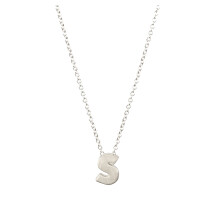 YUEHAO zilveren initialenketting voor dames AZ