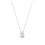 Colar com inicial YUEHAO em prata para mulheres AZ 1