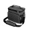Bolsa térmica transversal para almoço, cinza, com grande capacidade. 1