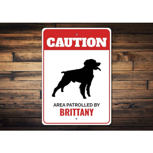 Metallskylt Brittany Dog 20x30 cm